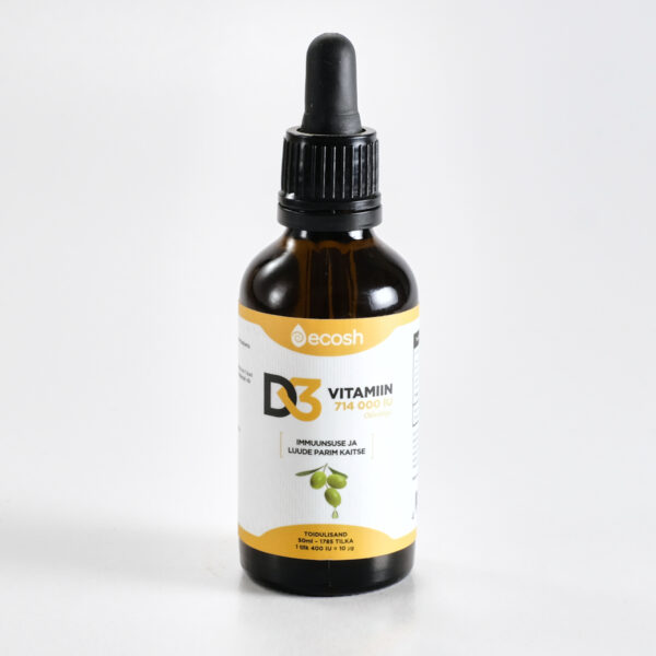 Vitamiin D3 6400 oliiviõliga 50ml Ecolab Life OÜ